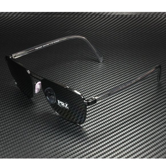 Prada Black Polarized 59mm Men's Sunglasses - Picture 1 of 5